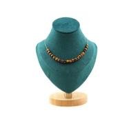 Collier 20 perles d'oeil de tigre 6 mm en acier inoxydable