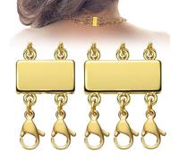 Collier 2pcs Collier Ferme, séparateur de multi-brins pour le bracelet, bijoux, artisanat