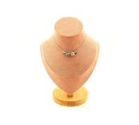 Collier 4 perles Oeil de faucon d'Afrique du Sud chaîne inox - A Bijoux