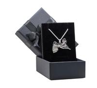 Collier 50cm - carte guadeloupe -ensemble en argent massif 925 neuf - pendentif et chaine avec boite - cadeau homme femme