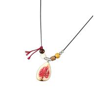 Collier à bijoux avec pendentif en forme de fruit, cordon de perles et tenue de voyage lumineuse, charme attrayant, pendentif en forme de fruit, accessoire de charme coloré, accessoire de vacances