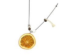 Collier à bijoux avec pendentif en forme de fruit, cordon de perles et tenue de voyage lumineuse, charme attrayant, pendentif en forme de fruit, accessoire de charme coloré, accessoire de vacances