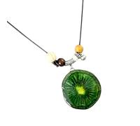 Collier à bijoux avec pendentif en forme de fruit, cordon de perles et tenue de voyage lumineuse, charme attrayant, pendentif en forme de fruit, accessoire de charme coloré, accessoire de vacances