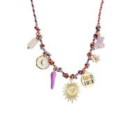 Collier à breloques Coastals avec pendentifs tortues, coquillages, étoiles de mer, idéal pour les cadeaux de plage ou les accessoires de mode quotidiens, taille unique, Comme décrit, Comme décrit.