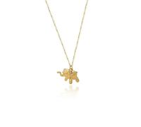 Collier à breloques éléphant populaire pour femme - Bijou tendance élégant pour un usage quotidien, adjustable, Zircone cubique