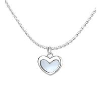 Collier à breloques en argent Sterling 925 pour femmes, pendentif en forme de cœur, Simple, créatif, élégant, bijoux de fête, cadeau exquis