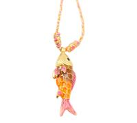 Collier à breloques en forme de poisson marin réglable en acier inoxydable pour un usage quotidien ou comme cadeau, taille unique, Comme décrit, Comme décrit.