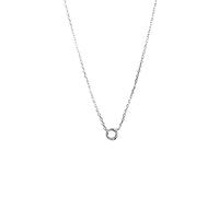 Collier à breloques rondes en argent Sterling 925 et Zircon pour femmes et filles, bijoux simples et tendance, ras du cou, cadeau exquis