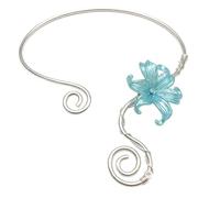 Collier à breloques tendance en fer robuste avec pendentif en forme d'iris arc-en-ciel - Accessoire confortable - Cadeau élégant, One Size, Comme décrit, Comme décrit.