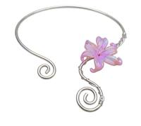 Collier à breloques tendance en fer robuste avec pendentif en forme d'iris arc-en-ciel - Accessoire confortable - Cadeau élégant, One Size, Comme décrit, Comme décrit.
