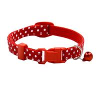 Collier à Clochette 1,0cm, Léger, Réglable, pour Chien et Chat | PP Rouge, Texture Confortable, avec Grelot, pour Chiot, Chaton et Petits Animaux