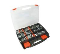 Collier à crémaillère acier zingué 9mm de 8 à 80mm - coffret de 285 pcs KLIPPER - 26525