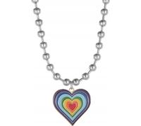 Collier à cœur arc-en-ciel LGBT Pride COLOUR 485