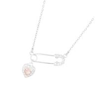 Collier à épingle d ' amour tendance, pièces de déclaration de mode, vêtements confortables, bijoux en cuivre, idées de cadeaux spéciaux, utilisation quotidienne, collier à pendentif avec épingle de