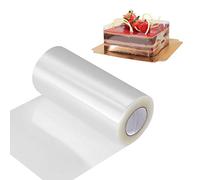 Collier à Gâteau, Transparent Ruban de Gâteau Rouleaux à Gâteaux Décoration pour Entourer Les Gâteaux Mousse Cercle Patisserie Chocolat (10cm*10m)