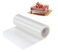 Collier à Gâteau, Transparent Ruban de Gâteau Rouleaux à Gâteaux Décoration pour Entourer Les Gâteaux Mousse Cercle Patisserie Chocolat (15cm*10m)