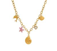Collier à Largeur de Dauphin de océan Rose Vintage