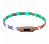 Collier à LED pour Animaux Trixie Multicouleur Silicone Plastique