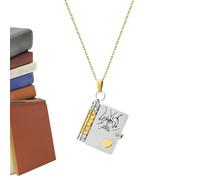 Collier À Ma Fille | Collier Livre D'amour Pour Fille,Pendentif Ouvrable Multi Couches En Acier Inoxydable Pour Valentin Noël Anniversaire Graduation Cadeau - Pour Maison Saint Valentin Voyager Noël A