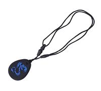 Collier à Mâcher, 2pcs Collier à Mâcher Sensoriel en Silicone Collier de Dentition à Mâcher pour Enfants à Mâcher Fond Noir (Dragon bleu)