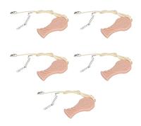 Collier à Mâcher en Silicone, Pendentif Sensoriel, Passe au Lave-vaisselle, Taille Réglable, 5 Pièces pour Adultes