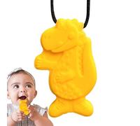 Collier À Mâcher - Silicone 6,2x4 Cm | Pendentif Dinosaure | Collier À Croquer | Bijoux À Mâcher Sensoriels Pour Stimulation Orale, Soulagement Du Stress, Soutien De La Concentration, Autisme, Tdah, B