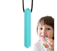 Collier À Mâcher - Silicone De Qualité Alimentaire 2 Pouces, Jouet De Dentition Sensoriel Avec Pierres Précieuses Et Bâton Pendentif À Croquer | Outils De Thérapie Motrice Apaisante Pour Les Tout-