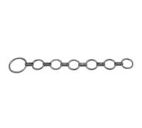 Collier à maillon plats galva 6 anneaux Kerbl Argenté 66 cm
