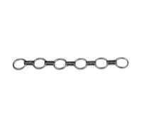 Collier à maillon plats galva 7 anneaux Kerbl Argenté 53 cm