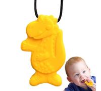 Collier À Mastication Sensorielle - Collier À Croquer | Toys À Mastication Sensorielle De Dinosaure En Silicone Pour Les | Jouets À Mastication En Silicone | Collier Moteur À Moteur | Tee
