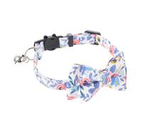 Collier à nœud Papillon réglable Collier de Cou de Compagnie décoratif Chic avec Motifs de Fleurs Ajustement pour Les séances Photo et Les usages Quotidiens