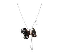 Collier à pendentif pour chien à offrir pour les looks quotidiens, chaîne de cou perlée, tenue de soirée, détail de collier avec pendentif pour chien, accessoire de chaîne de bijoux ludique, à porter