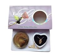 Collier à pendentif pour la Saint-Valentin, coffret cadeau, perle de culture, collier d'huîtres avec boîte, kit de création d'amour, kit de fabrication de collier à faire soi-même, perle dans huître