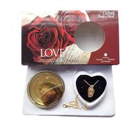 Collier à pendentif pour la Saint-Valentin, coffret cadeau, perle de culture, collier d'huîtres avec boîte, kit de création d'amour, kit de fabrication de collier à faire soi-même, perle dans huître