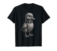 Collier à pointes caneton - Mignon Punk Gravure Style Dark Art T-Shirt