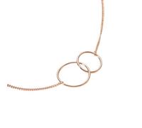 Collier, accessoires for filles, collier: BFF, longue distance, amis for toujours, cadeau d'anniversaire à 2 cercles imbriqués