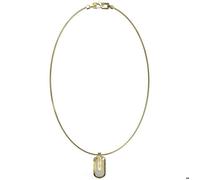 Guess Racer Tag Necklace Doré Homme