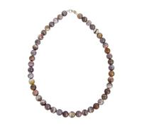 Collier Agate botswana - Pierres boules 10mm