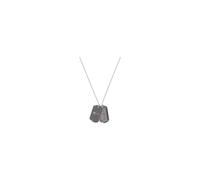 Alpha Industries – Collier plaque d'identité Dog Tag – Argenté