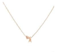 Collier alphabet en acier inoxydable Célébrez l'amour avec 26 charmantes lettres (KC Gold A collier)