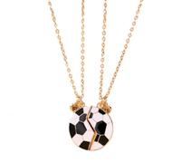 collier amitier,Collier de football,Amitié Pendentif Collier Ensemble Meilleurs Amis Collier BFF Amitié Collier pour 2 Filles Cadeau D'anniversaire pour Les Meilleurs Amis