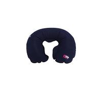 Collier anatomique gonflable, oreiller de voyage, bleu marine, 48 x 52 cm