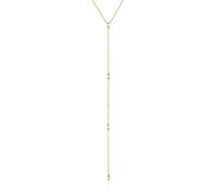 Collier Ania Haie argent 925m plaqué or 14k collection forme Glow Getter et chaîne zircone cubique - Femme