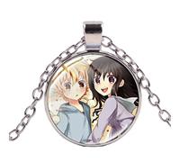 Collier Anime Noragami Aragoto Yukine Yato Hiyori en cristal fait à la main, Verre
