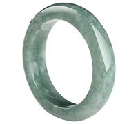 Collier Anneau de Graine de Glace en jadéite Naturelle, Anneaux de Pierres précieuses, Petite Amie for Hommes et Femmes, Bijoux en Jade