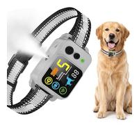 Collier Anti-aboiement à la citronnelle pour Chien, Collier d’éducation avec Spray et 5 Sensibilité, 5 Modes (bip, Vibration, Spray), arrêt Automatique des aboiements pour Tous Les Chiens