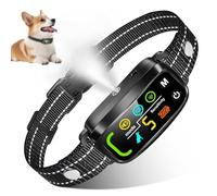 Collier anti-aboiement à la citronnelle pour chiens - Collier de dressage pour chien, anti-choc, anti-aboiement avec 5 sensibilités réglables, bip/vibration/pulvérisation, rechargeable, arrêt