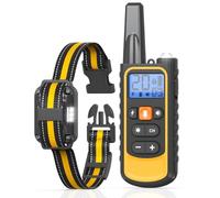 Collier Anti aboiement Chien,Collier de Dressage pour Chien avec Telecommande, Portée de 800m, étanche IP67,avec Mode Vibration, Son, Choc Statique et Lumière, pour Gros et Petit Chien.