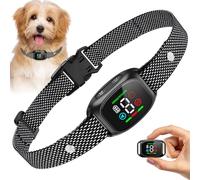 Collier Anti Aboiement Chien, Collier de Dressage pour Chiens, Collier Électrique Chien, 4 Modes, Étanche IP67 pour Gros Petit Chien-Noir