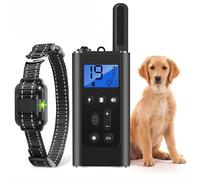 Collier Anti Aboiement Chien, Collier Électrique Chien avec Télécommande, 3 Modes Son/Vibration/Choc Electrique, Réglable 20 Niveaux de Sensibilité, Rechargeable, Étanche IP67 pour Gros Petit Chien